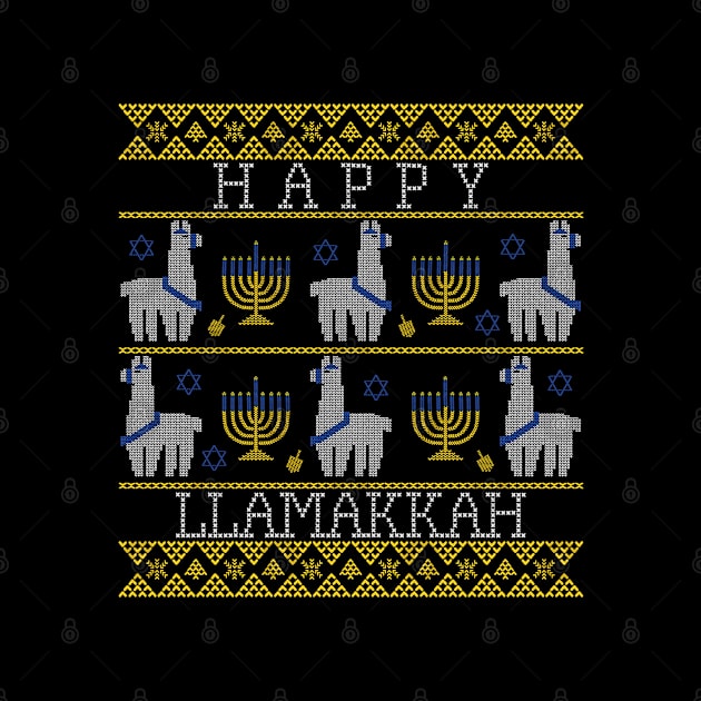 Happy Llamakkah Hannukah by Space Cadet Tees