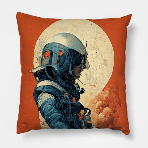Lunar dust Pillow by JoshWhiteArt