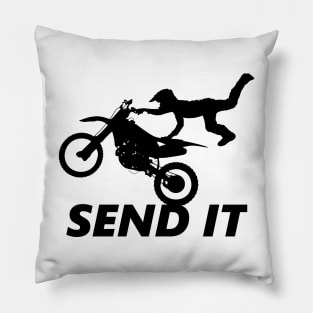 Motorcycle Send It Pillow