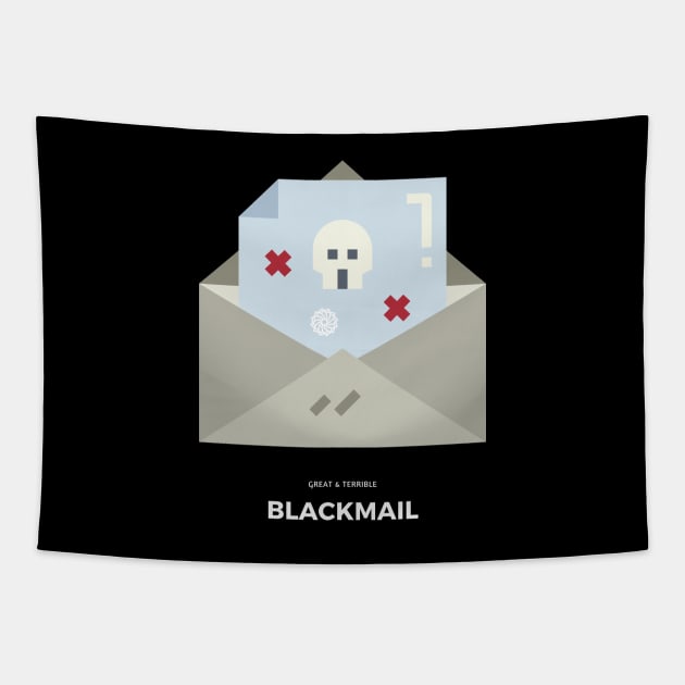 Blackmail (Dark) Tapestry by A. R. OLIVIERI