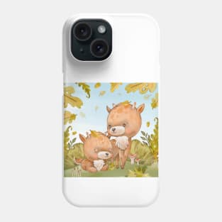 Deer Forest Watercolor Phone Case