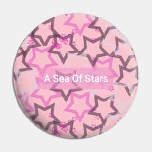 A Sea Of Stars. Digital Abstract Pattern in Pink Pin