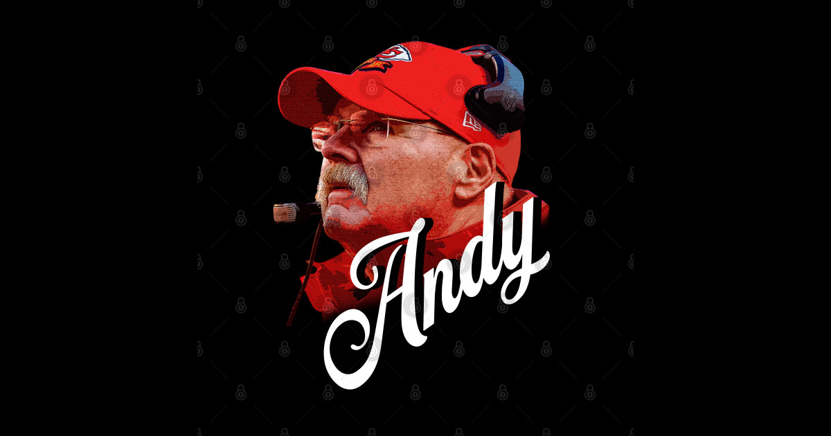andy reid frozen mustache Andy Reid Sticker TeePublic