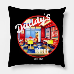 Daddy's Diner Pillow