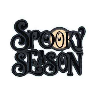 Spooky Season Sticker | Black T-Shirt