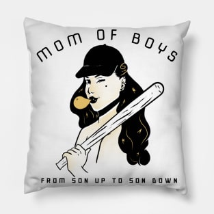 Mom Of Boys From Son Up To Son Down - Mothers Day Gift For Mommy Mother - Mom Life Pillow