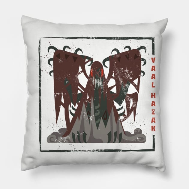 Monster Hunter World - Vaal Hazak Pillow by Fadelias