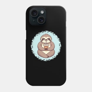 A happy-go-lucky sloth with a content smile Phone Case