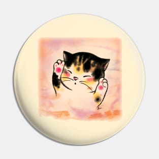 Pink paw cat baby Pin