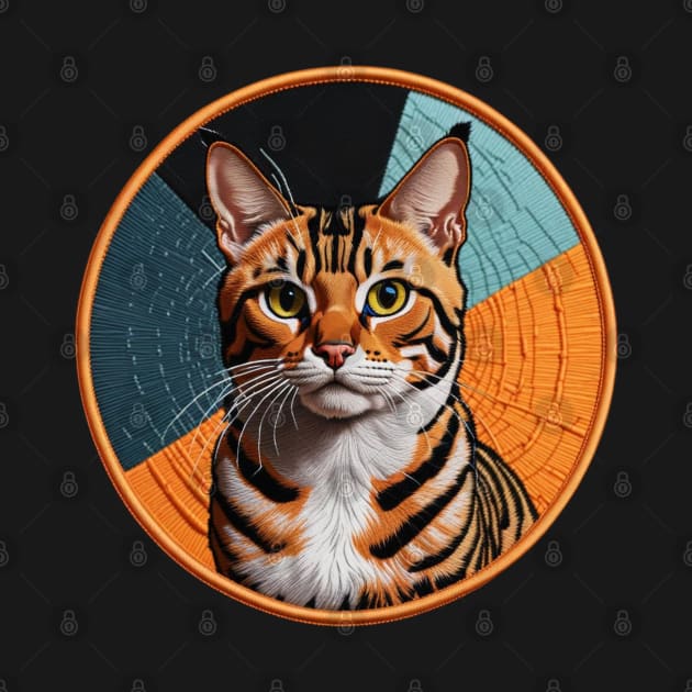 Bengal Housecat Embroidered Patch by Xie