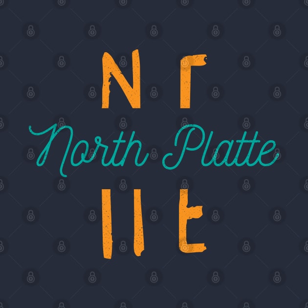 North Platte Nebraska City Typography by Commykaze