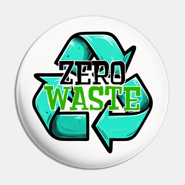 Zero Waste Pin by MZeeDesigns