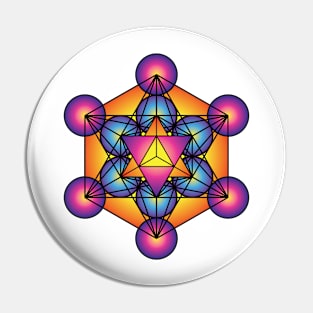 Metatron's Cube Merkaba Pin