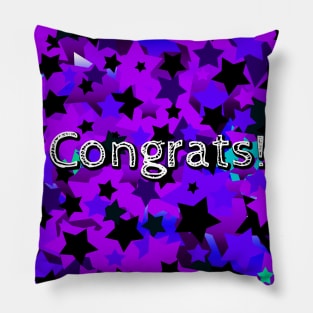 Congrats! Punk Stars Pillow