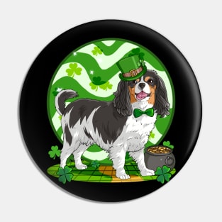 Cavalier King Charles Spaniel St Patricks Day Leprechaun Pin