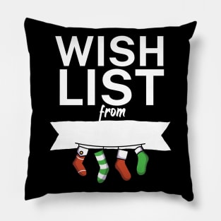 Wish list from Pillow