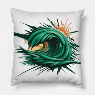 GREEN WAVE Pillow