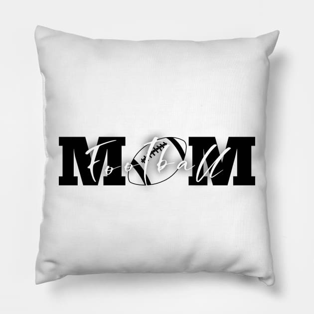 Football Mom Pillow by IdenticalExposure