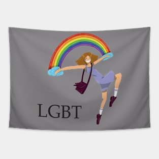 The girl LGBT Tapestry