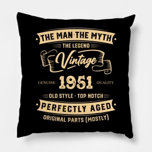 The Legend Vintage 1951 Perfectly Aged Pillow