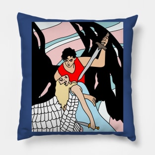 Fight Angel Devil Good Against Evil Pillow