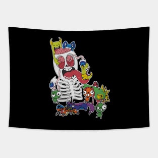 Mmm.. Brains! (Zombie Mayhem) Tapestry