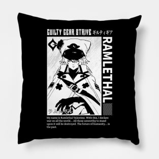 Guilty ramlethal white strive Pillow