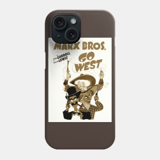 Go West Movie Poster (Sepia) Phone Case