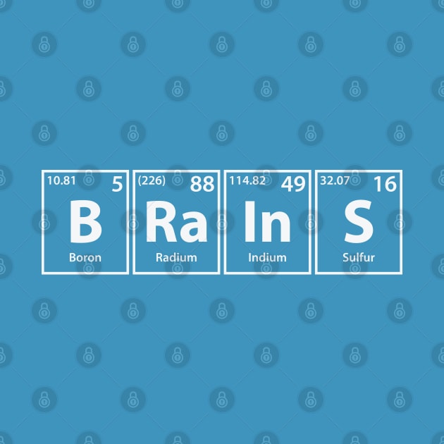 Brains (B-Ra-In-S) Periodic Elements Spelling by cerebrands