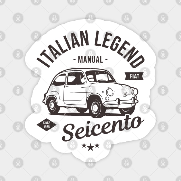 Italian legend - gift for car lovers Magnet by Kicosh