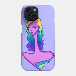 Rainbow-Haired Lady Phone Case