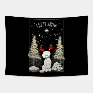 White Christmas Tapestry