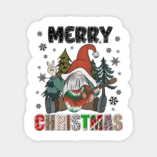 Merry Christmas Gnome Family Funny Xmas Tree Women Men Kids Magnet