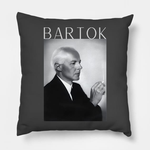 BELA BARTOK Pillow by Cryptilian