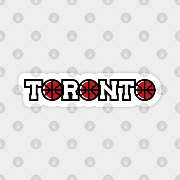 Toronto basketball city Magnet by Adrian's Outline