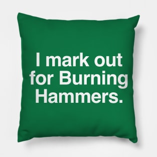 I mark out for Burning Hammers Pillow