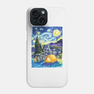 Starry night camping. Phone Case