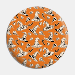 Halloween Seamless Pattern Pin