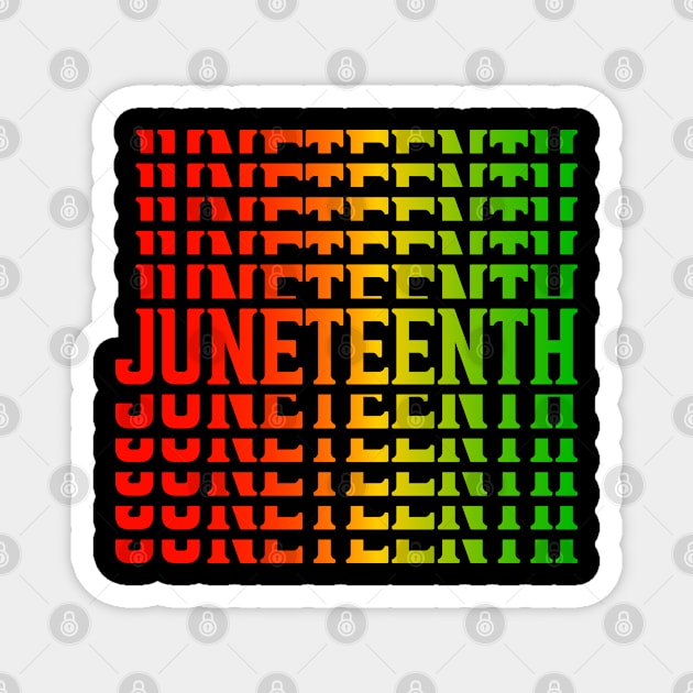 1865 Juneteenth Celebrate African American Freedom Day Magnet by BramCrye