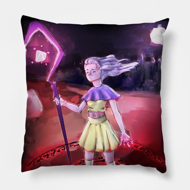 Sorceress girl Pillow by CoolDudeIce