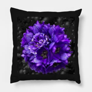 Purple Delphinium Art Fashion and Home Decor Pillow