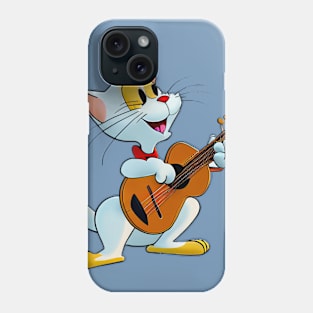 Cat is playing guitar Phone Case