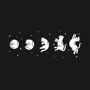 Phases of Cat Moon T-Shirt