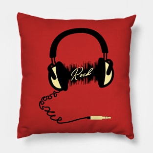 Headphone Audio Wave - Rock Pillow