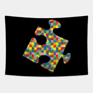 Jigsaw Patterned Jigsaw Piece Tapestry