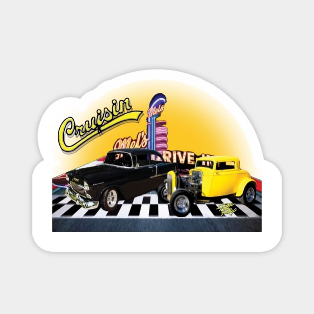 American Graffiti speed shop Magnet by tinastore