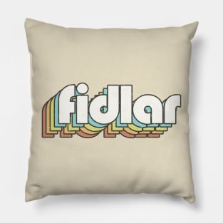 vintage color fidlar Pillow