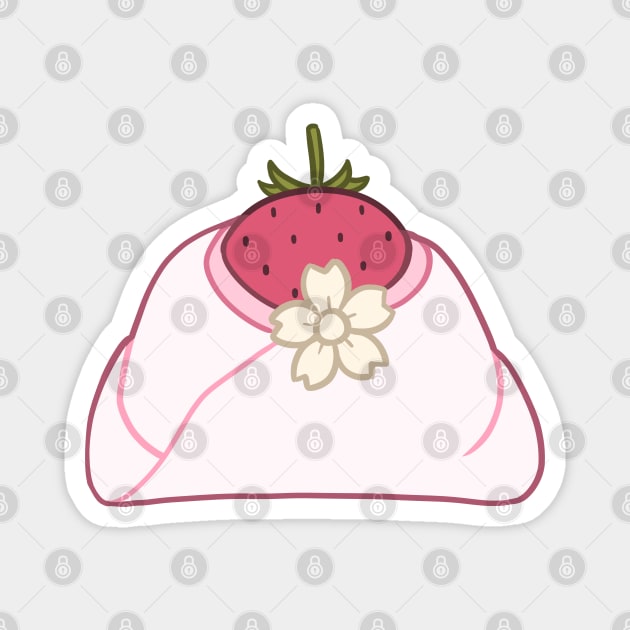 Sakura strawberry daifuku Magnet by Oricca