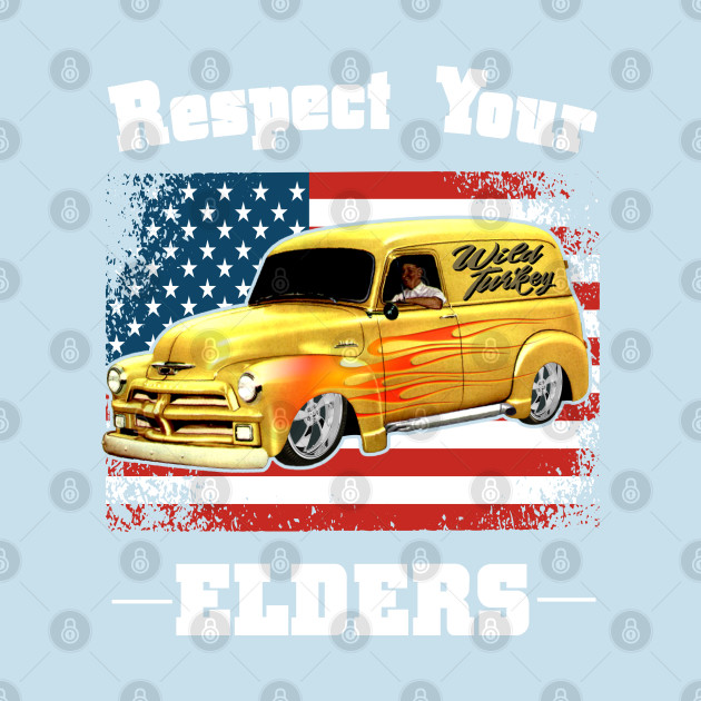 Disover Funny Car Guy - Respect Your Elders Classic Panel Truck - Truck - T-Shirt