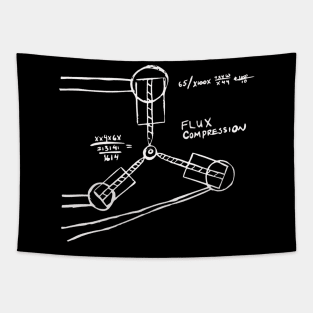 Flux Capacitor Drawing Tapestry